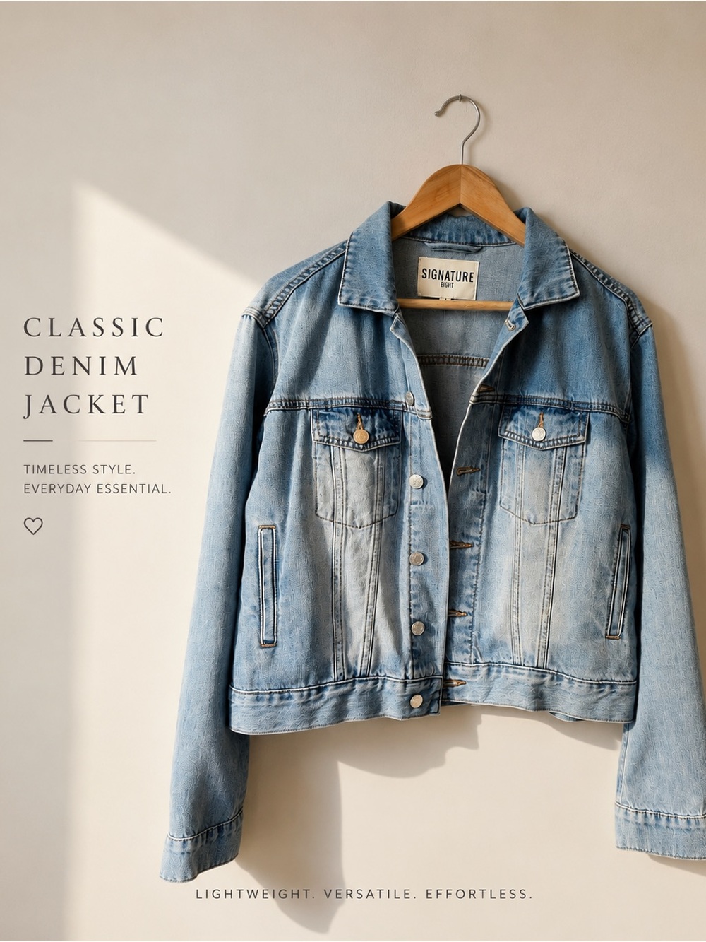 Classic Denim Jacket | Soft + Lightweight